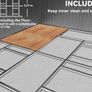 13 x 11ft Large Metal Garden Shed with Floor Foundation Double Doors Charcoal Image 2