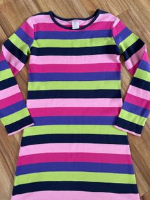 Gymboree candy stripe dress age 10 like new!