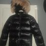 Brand New Never Worn Pyrenex Authentic Shiny Fur Girls Down Jacket Age 12 Black Image 6