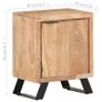 Bedside Cabinet 40x30x50 cm Solid Acacia Wood with Live Edges Image 6