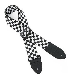 Guitar Strap Folk Guitar Classical Guitar Electric Guitar Bass Universal Strap Leather Head Long Durable Strap With Pattern
