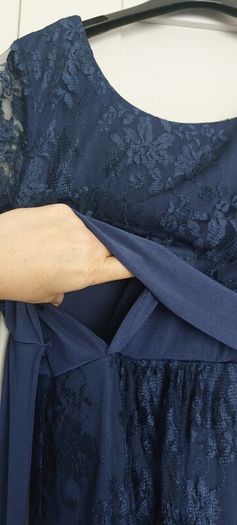 Tiffany Rose Maternity and Breastfeeding Dress Midnight Blue 12