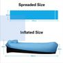 Inflatable Sofa Bed, Inflatable Lounger Chair for Outdoor, Camping, Hiking, Garden, Park, Beach, Backyard, Fishing, Swimming Image 4