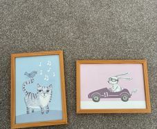 2 x nursery pictures