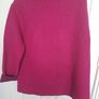 Cerise Pink  Woolen Coat by Vannucci. Size 18/20 Image 3