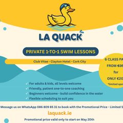 Private swim lessons in Cork