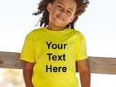Personalised custom printed Kids T-Shirt tee top shirt