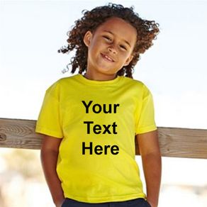 Personalised custom printed Kids T-Shirt tee top shirt