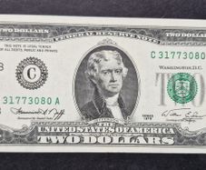 1976 Series 2 Dollar Bill Unc Jefferson Note (80a)