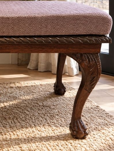 Beautiful Carved Wooden Bench
