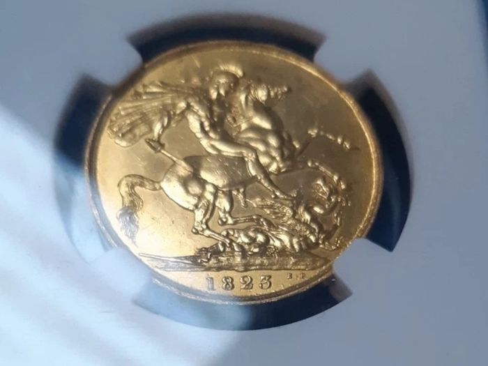 1823 Two Pounds British Double Gold Sovereign Great Britain King George IV