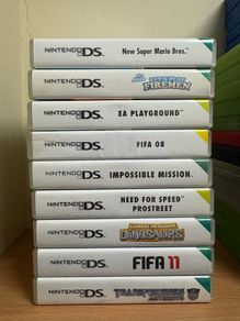 Collection of Nintendo DS games