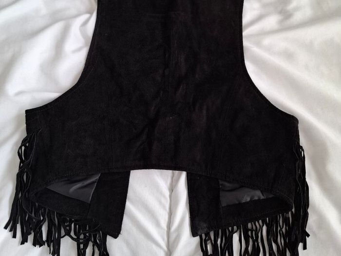 Blanco leather suede waistcoat