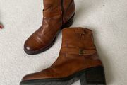 Clarks brown leather boot Size 6.5