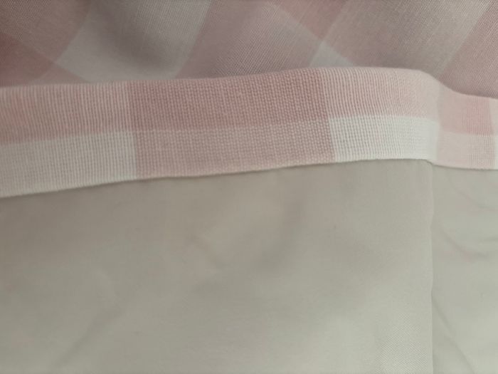 Laura Ashley pink and white check Curtains
