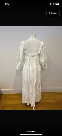 Cream Suncoo dress size 14 beautiful quality