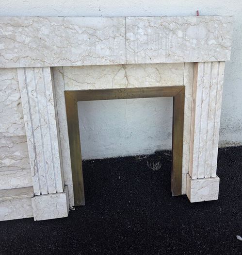 Marble fireplace