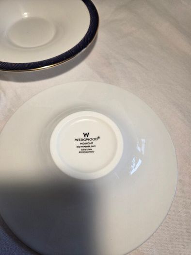 Wedgwood China Midnight design tea cup and saucer duo. Perfect.