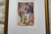 picture print ? signed on the mount still life  indistinctly signed