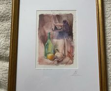 picture print ? signed on the mount still life  indistinctly signed