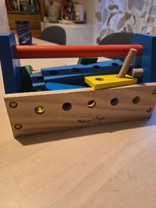 Melissa & Doug portable tool kit wooden toy