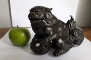Antique Chinese Bronze Foo Dog Lion - Imperial Guardian Lion