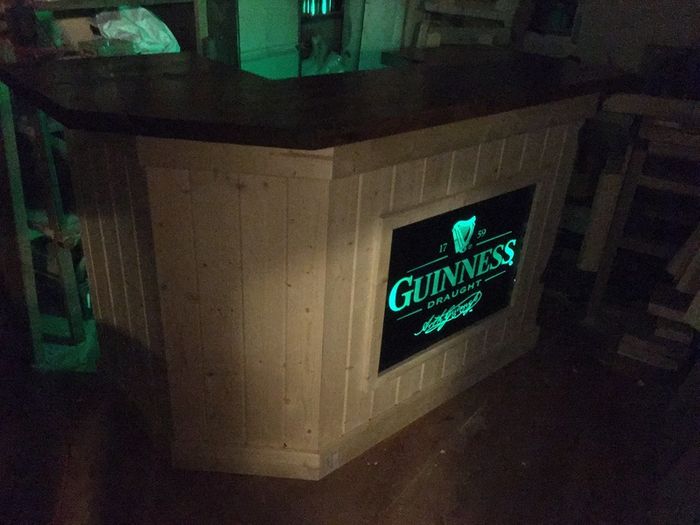Corner Home Bar Timber Bar Counter