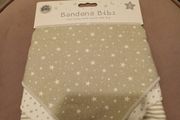 Baby bandana bibs with toeling backing
