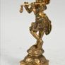 Heavy brass Deity with flute statue Image 2