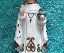 Vintage Child of Prague Plaster Statue | 8 Inches Tall