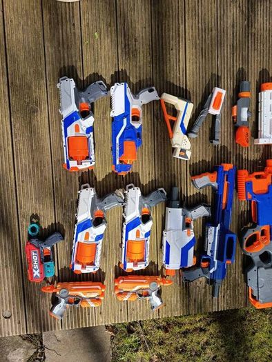 Box of Nerf guns