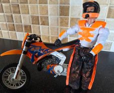 Vintage Hasbro Action Man Ultra Bike MTX & Motocross Figure Set