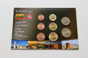 Lithuania first year euro coins set 2015 BUNC Lietuva