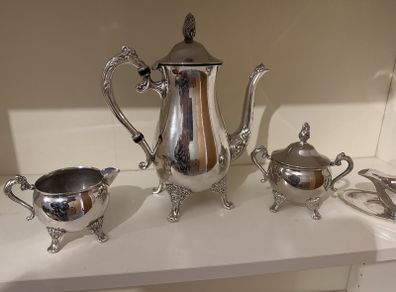 silver plated tea set