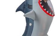 Inflatable Costume Full Body Shark Air Blow-up Deluxe Halloween Costume - Adult Size