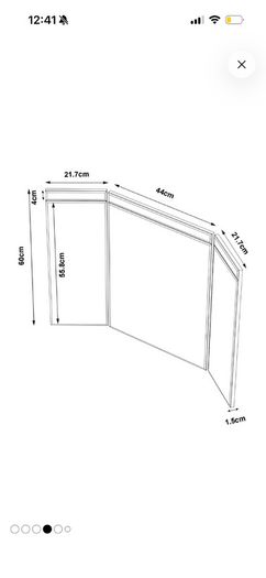 Dressing table mirror