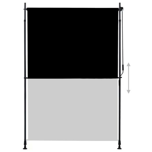 Outdoor Roller Blind 150x270 cm Anthracite