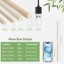 Brand New SOSMAR 40 pieces wooden sticks for crafts, bamboo sticks round @ 8 mm x 30 cm long Image 3
