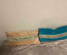 2 Velevt cushions