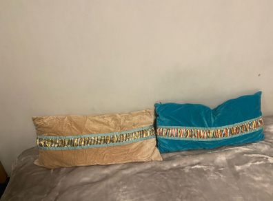 2 Velevt cushions