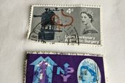 Old British Queen Elizabeth stamps