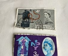 Old British Queen Elizabeth stamps
