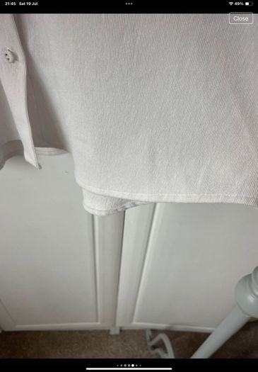 shacket Zara size medium fine cream cord jacket