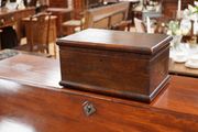 Antique Oak Box with Key