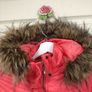 Bershka Pink Salmon Winter Jacket with Detachable hood Image 5