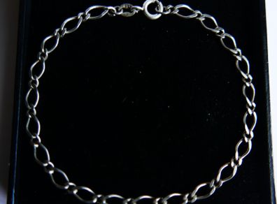 Vintage Sterling Silver 925 Chain Bracelet 7,4" - 2,9g