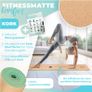 KESSER Yoga Mat Cork Incl. Carrying Strap Bag & Yoga Block Gymnastics Mat Yoga Mat Non-Slip Made of Natural Rubber TPE Fitness Mat, 183 x 62 Image 2