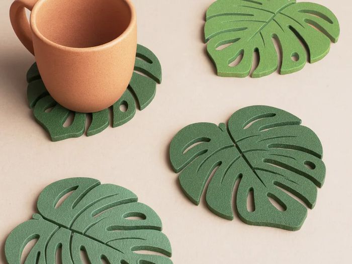 Monstera Leaf Coaster