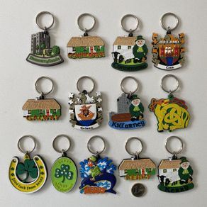 Rubber Keychains of Irish Towns and Counties
