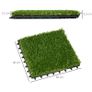 10 PCs 30 x 30cm Artificial Grass Turf, 25mm Pile Height Grass Carpet Fake Grass Mat UV Resistance for Outdoor Image 5